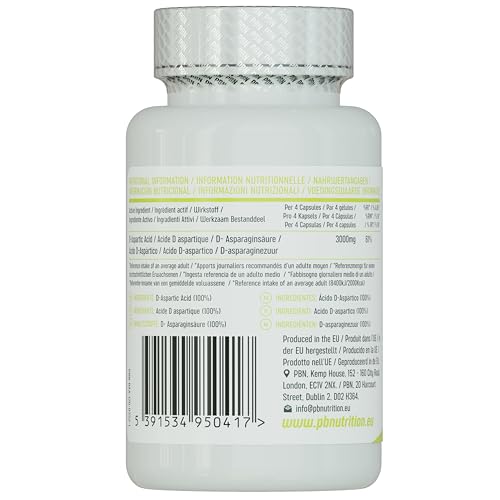 Premium Body Nutrition, acido D-aspartico, 120 capsule