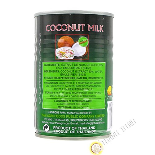 Latte di cocco dolce AROY-D 400ml Thailandia - Confezione da 6 pz