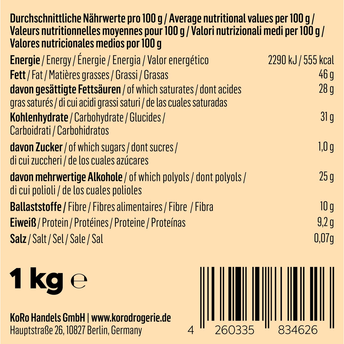 KoRo - Gocce di cioccolato con xilitolo 1 kg - Dolcificate solo con xilitolo* - vegan - perfette per i tuoi dolci