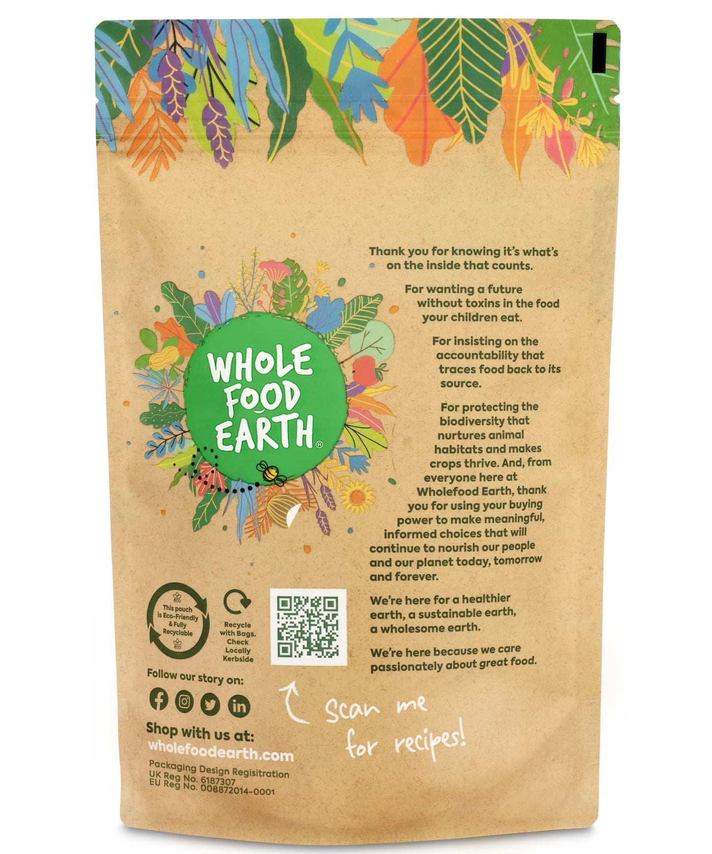 Wholefood Earth Black Wild Rice USA 250 g | Senza OGM | Naturale | Fonte di fibre
