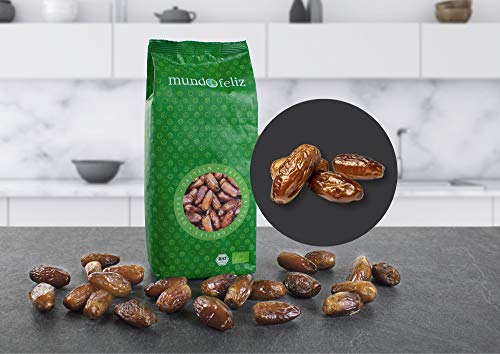 Mundo Feliz, Datteri Denocciolati Essiccati Biologici, 2 x 500 g