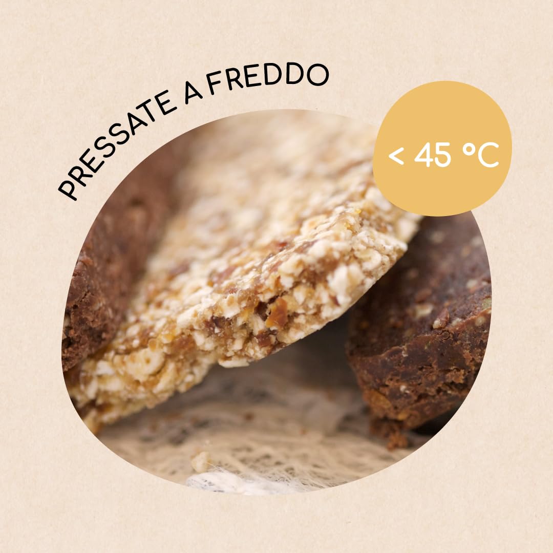 MAAMA, Barretta di frutta con Nocciole e Cacao Bio - Snack Sano e Goloso - Biologica, Vegan, Senza Zuccheri Aggiunti e Senza Glutine - Confezione da 14 barrette da 35g ciascuna