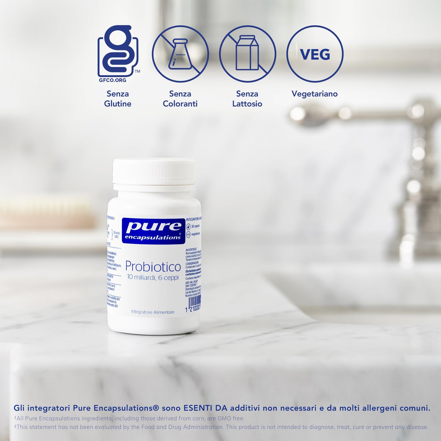 Pure Encapsulations - Probiotico - 10 miliardi di UFC - 30 Capsule