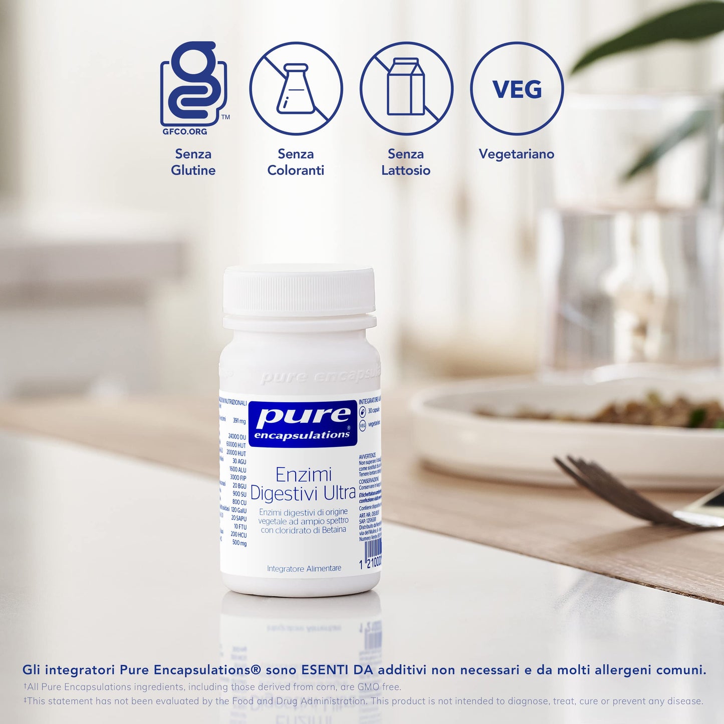 Pure Encapsulations - Enzimi Digestivi Ultra - 30 Capsule