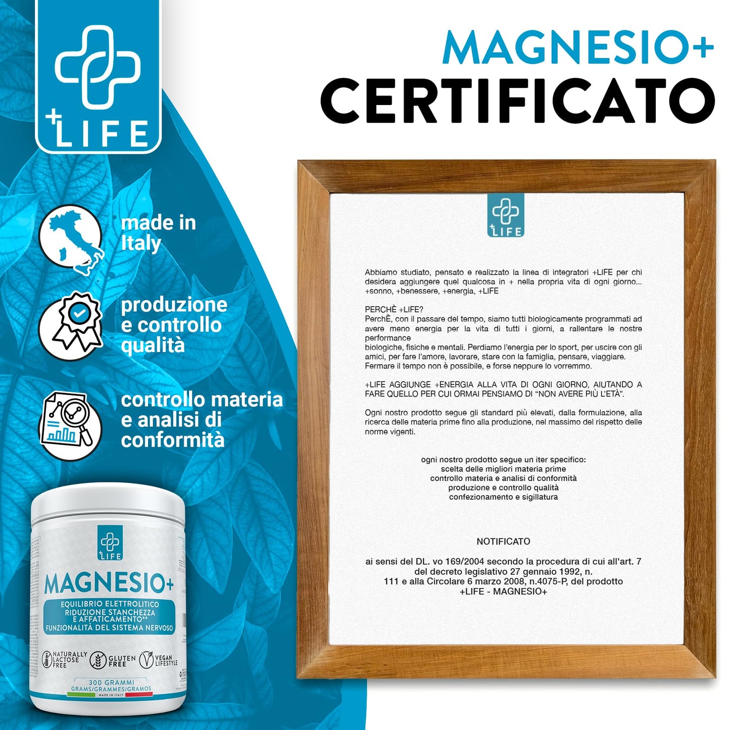 Magnesio In Polvere Piulife® 430mg Magnesio Puro Per Dose, Magnesio Carbonato Fonte di Magnesio Citrato, Integratore Magnesio Completo, Benessere Intestinale Per Stitichezza, Ansia E Stress, Muscoli