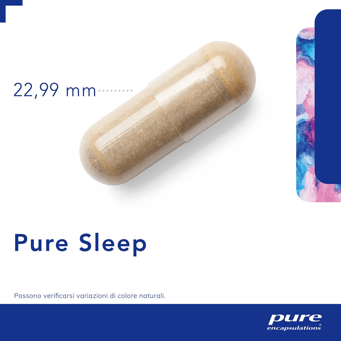 Pure Encapsulations - Pure Sleep - Integratore per il Sonno e il Rilassamento Mentale - Con Melatonina, Valeriana, Teanina Sunthenine e Camomilla con GABA ed Estratti Vegetali - 30 Capsule