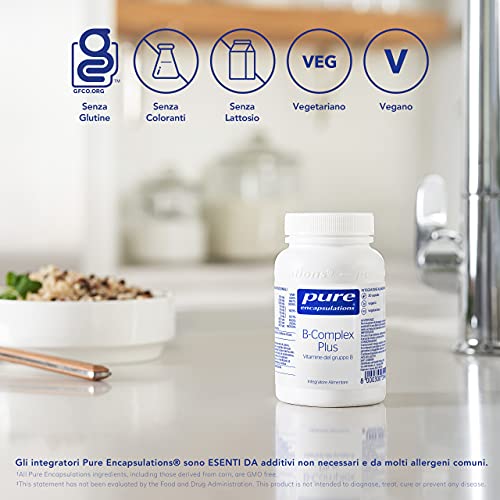 Pure Encapsulations - Vitamin B-Complex Plus - Fórmula equilibrada de vitaminas B con folato activo - 30 cápsulas