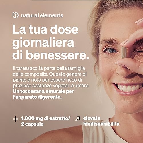 Tarassaco Biologico – 120 capsule – 1.000 mg di estratto di radici di tarassaco/2 capsule – rapporto 10 : 1 ad alto dosaggio – vegano, elevata biodisponibilità, senza additivi inutili