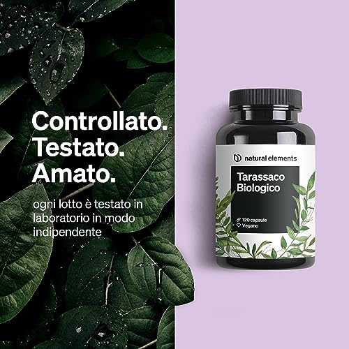 Tarassaco Biologico – 120 capsule – 1.000 mg di estratto di radici di tarassaco/2 capsule – rapporto 10 : 1 ad alto dosaggio – vegano, elevata biodisponibilità, senza additivi inutili