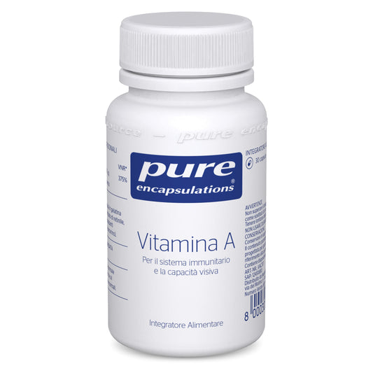 Pure Encapsulations - Vitamina A 10.000 IU - Supporto alla Vista, Funzioni Cognitive e Salute della Pelle - 30 Capsule Softgel