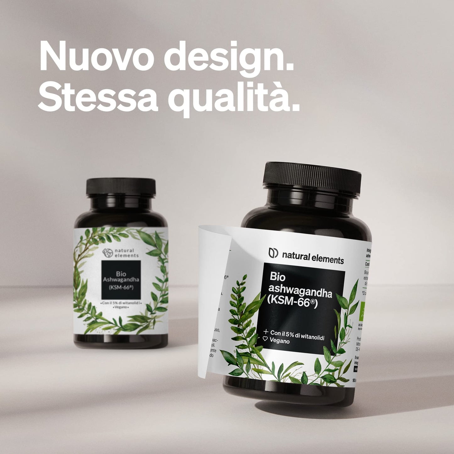 Bio Ashwagandha KSM-66 – Alto Dosaggio – 180 Capsule – Ashwagandha Bio Certificata – Capsule di Ashwagandha Polvere Estratta dalla Withania Somnifera