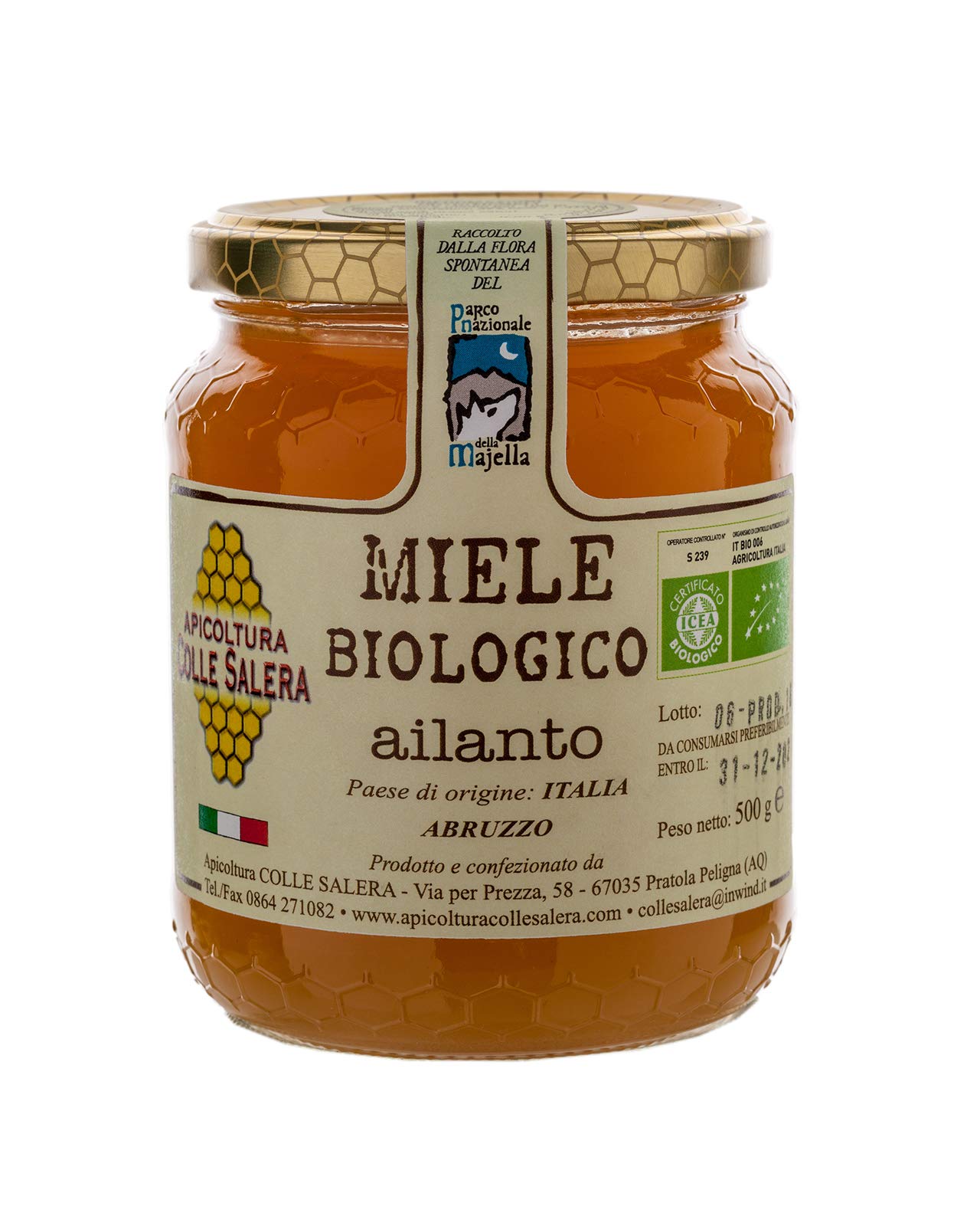 Miele biologico di Ailanto - Italiano non Pastorizzato | Apicoltura Colle Salera … (1 kg)